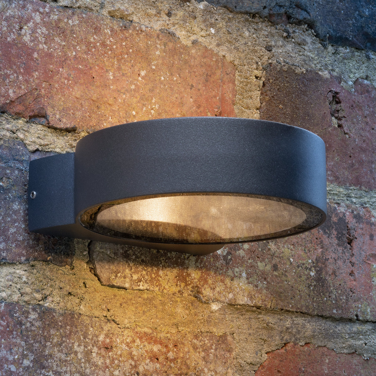 REON 1LT W/LT CIRCLE FIXED ANTHRACITE IP65 LED