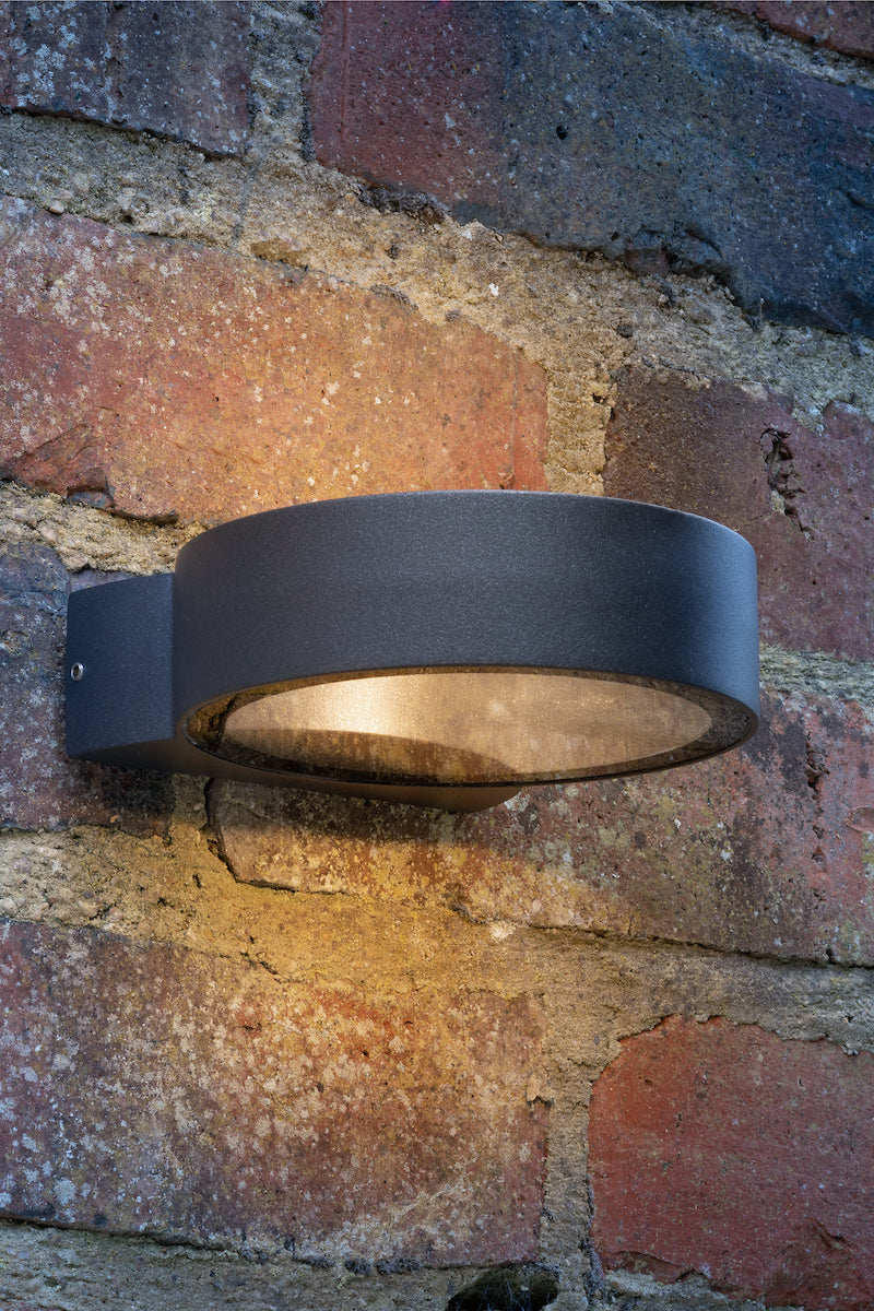 REON 1LT W/LT CIRCLE FIXED ANTHRACITE IP65 LED