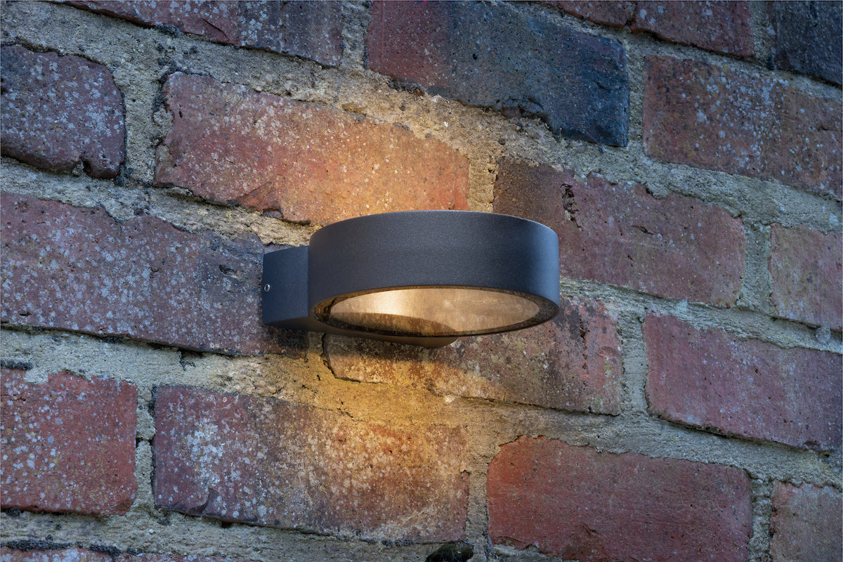 REON 1LT W/LT CIRCLE FIXED ANTHRACITE IP65 LED