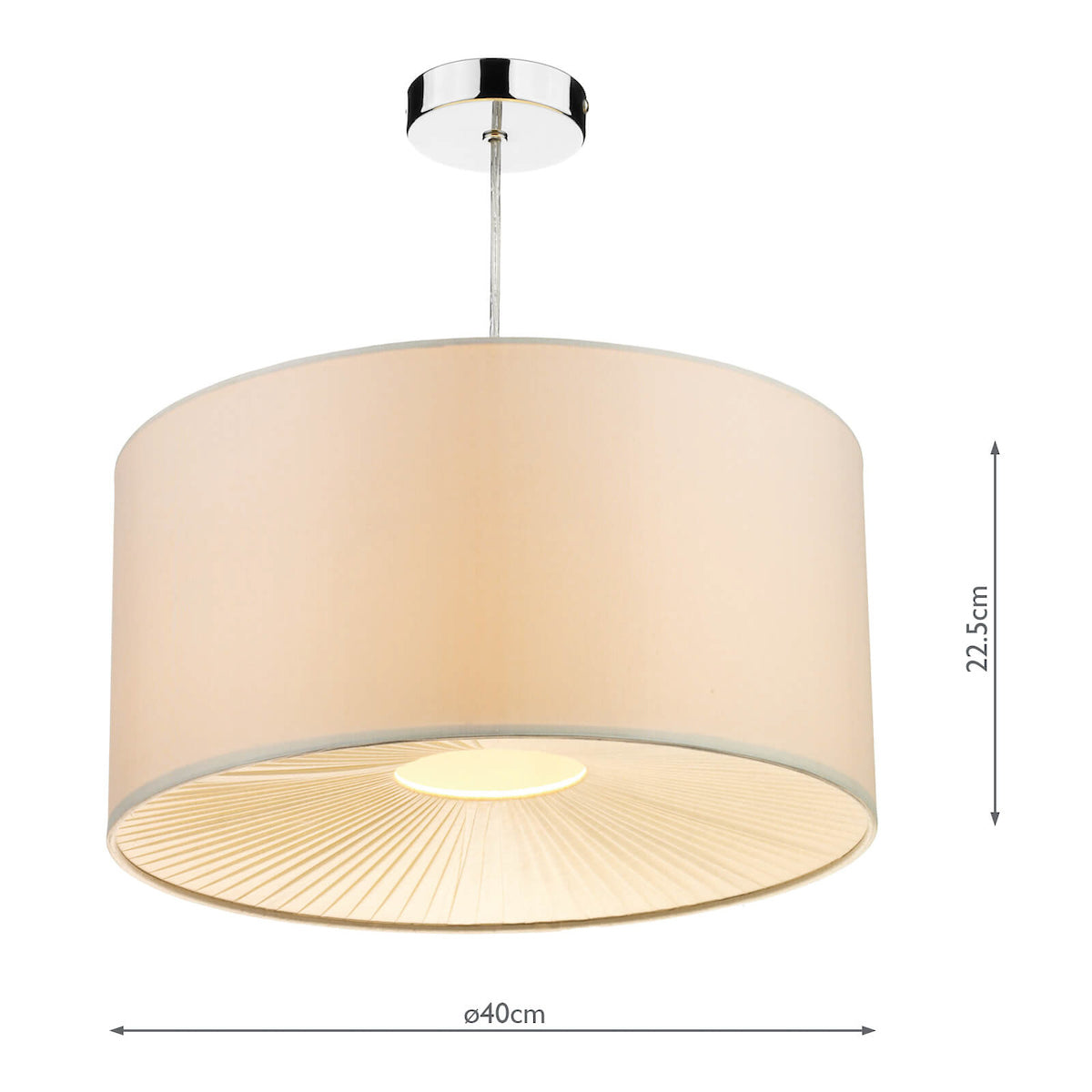 RITA SOLD AS 2PK NON ELEC PENDANT 2 TONE CREAM