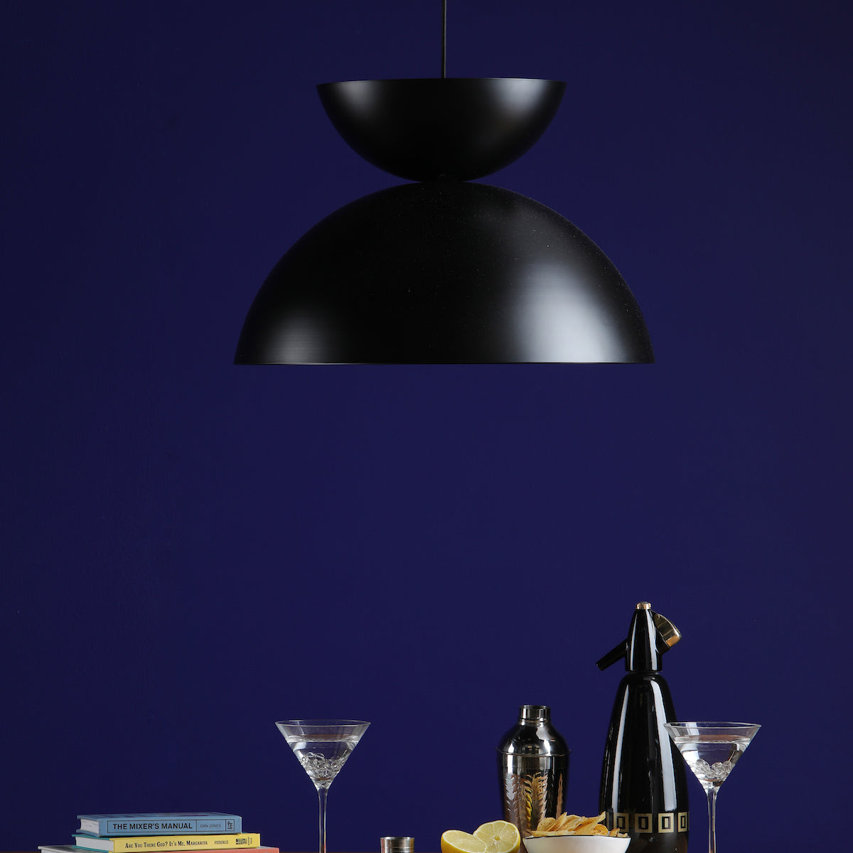 RIYA 1LT PENDANT BLACK