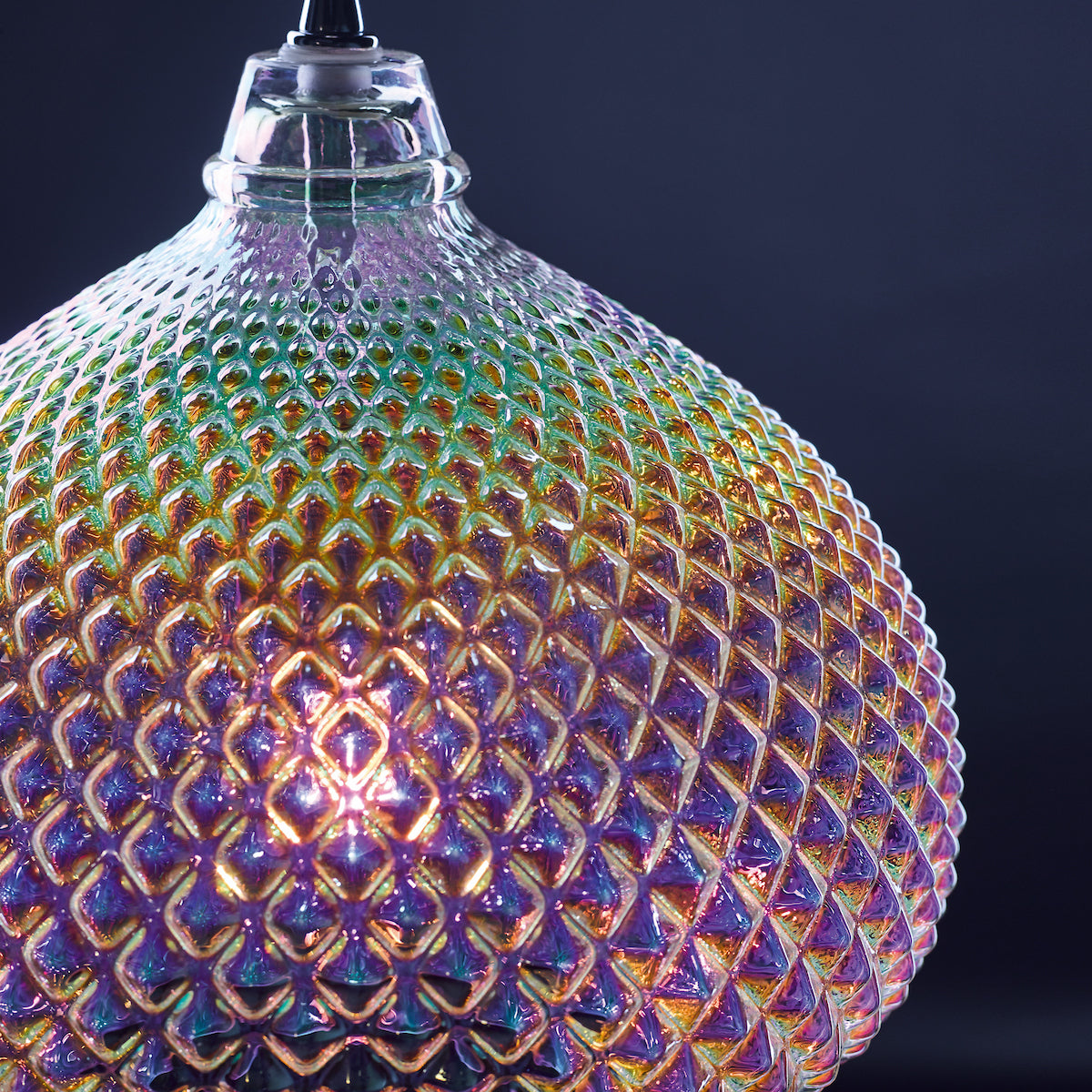 ROISIN 1LT PENDANT OIL CLEAR GLASS POL CHR