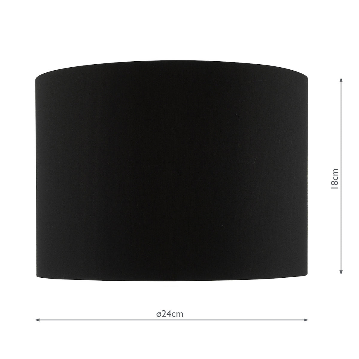 ROJA BLACK COTTON MIX DRUM SHADE FOR ROJ4255