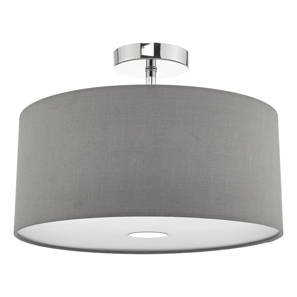 RONDA EASY FIT 40CM FAUX SILK GREY DRUM SH