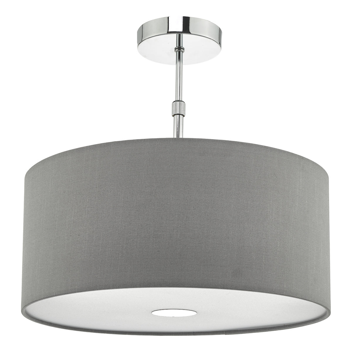 RONDA EASY FIT 40CM FAUX SILK GREY DRUM SH