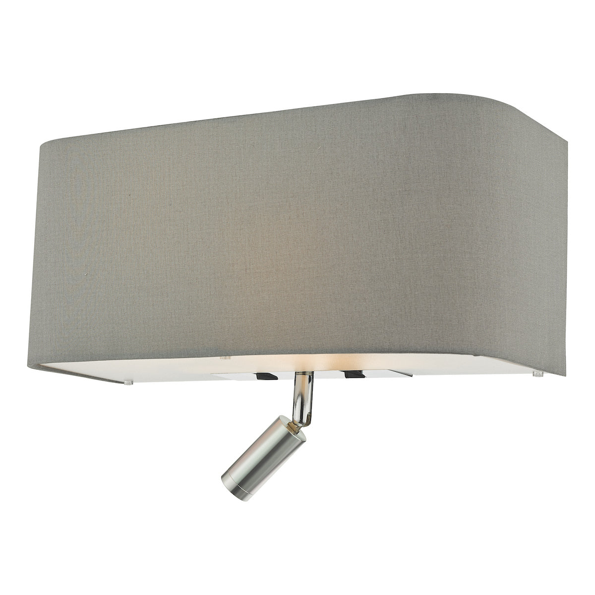 RONDA 3LT WALL LIGHT GREY WITH LED READING LIGHT