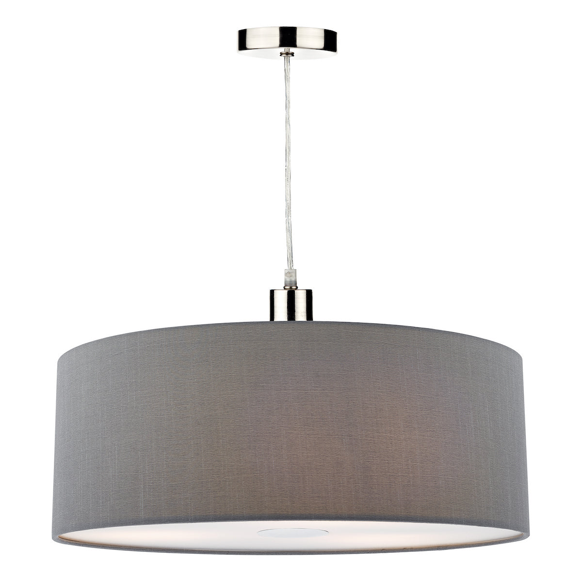RONDA EASY FIT 60CM FAUX SILK GREY DRUM SH