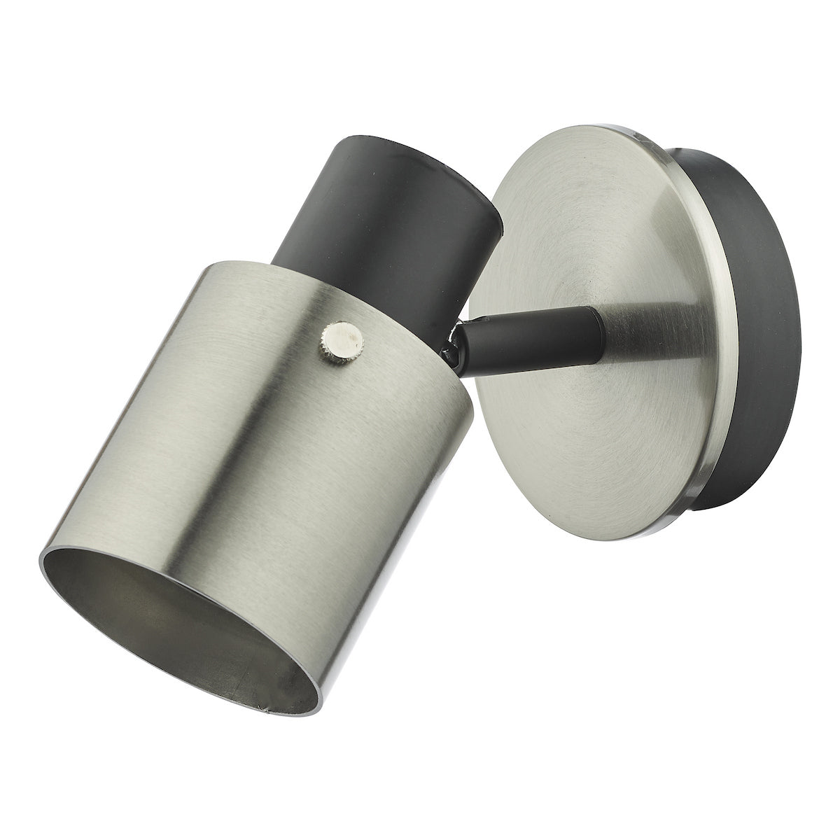 RYAN SINGLE SPOTLIGHT BRUSHED NICKEL MATT BLACK