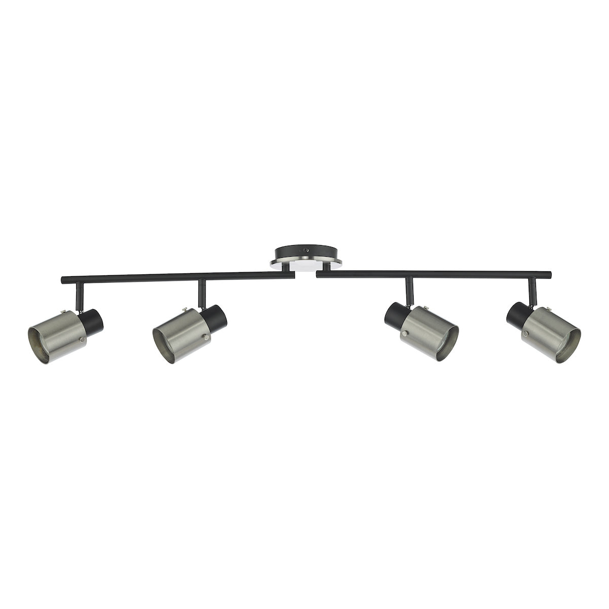 RYAN 4LT BAR SPOTLIGHT BRUSHED NICKEL MATT BLACK