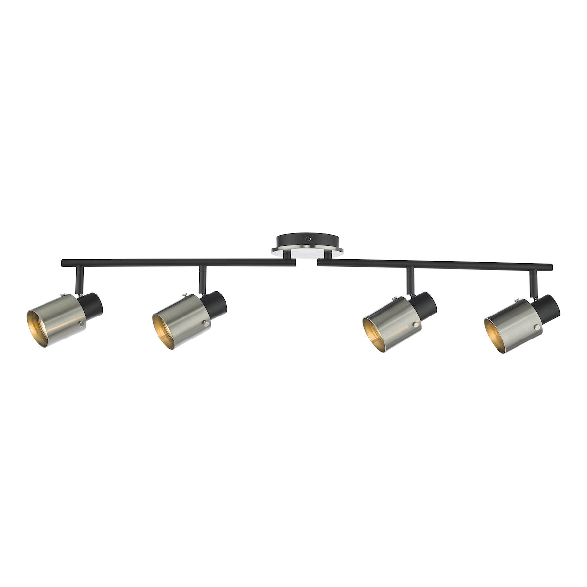 RYAN 4LT BAR SPOTLIGHT BRUSHED NICKEL MATT BLACK