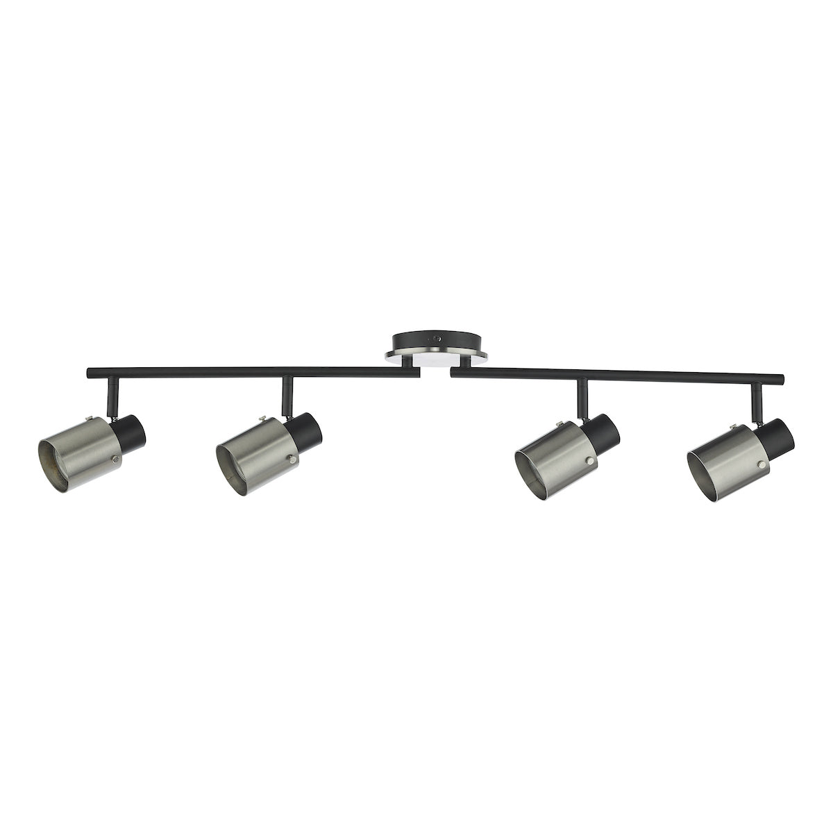 RYAN 4LT BAR SPOTLIGHT BRUSHED NICKEL MATT BLACK