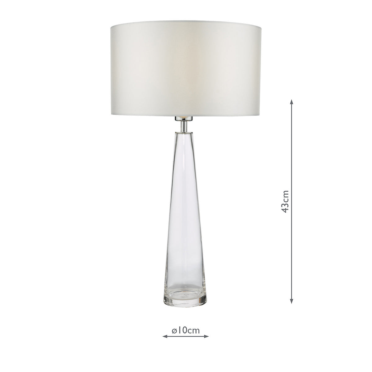 SAMARA TL GLASS CLEAR BASE ONLY