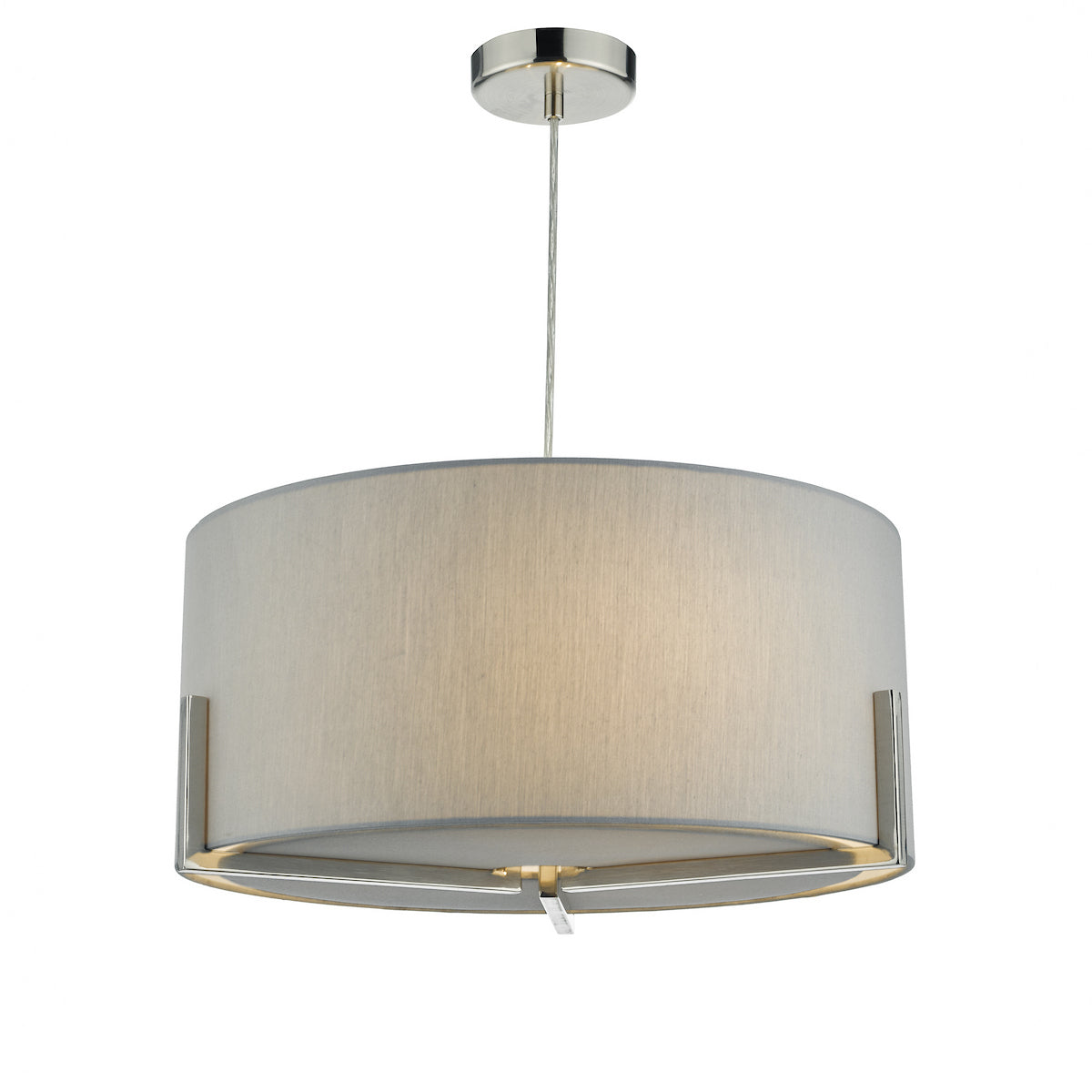 SANTINO 3LT PENDANT GREY/ SAT CHR