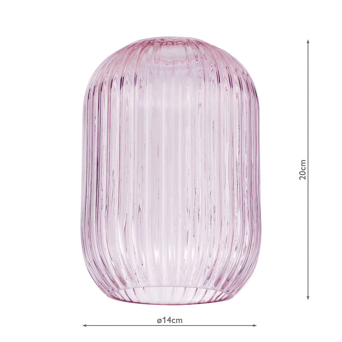 SAWYER PINK RIBBED GLASS EASY FIT
