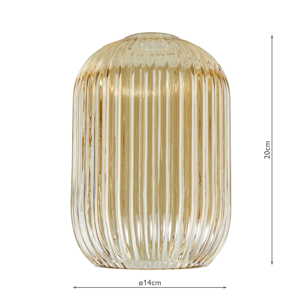 SAWYER CHAMPAGNE RIBBED GLASS EASY FIT