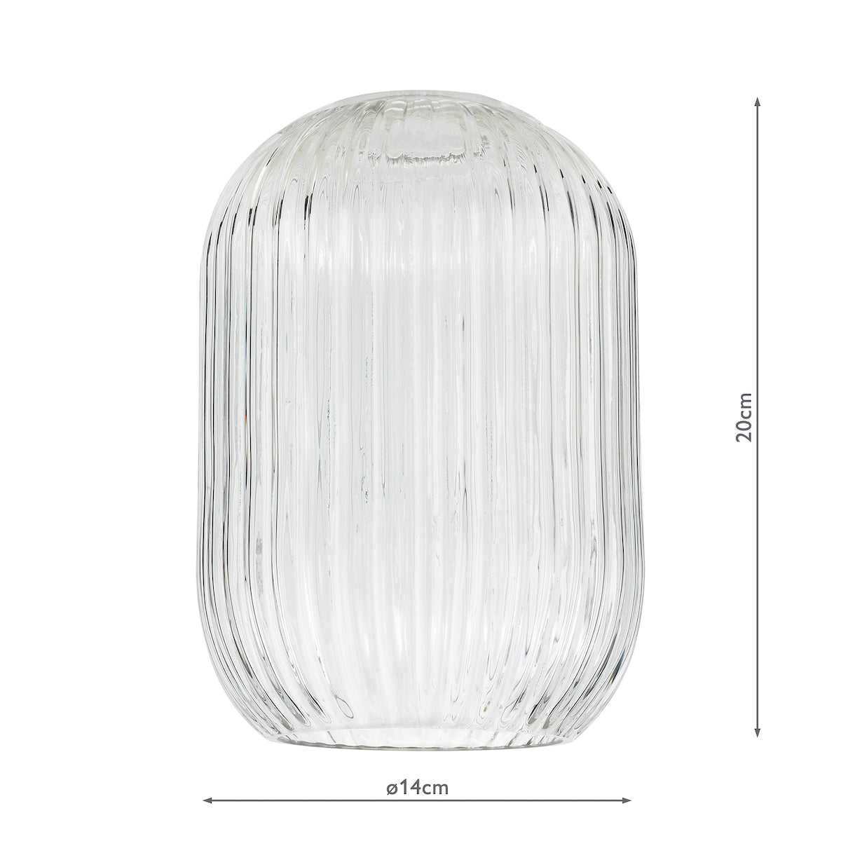 SAWYER CLEAR RIBBED GLASS EASY FIT