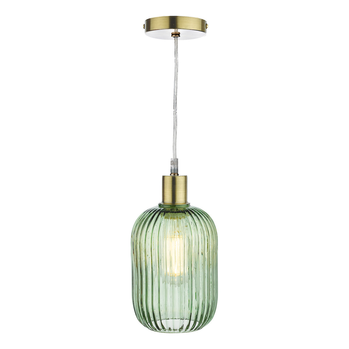SAWYER GREEN RIBBED GLASS EASY FIT