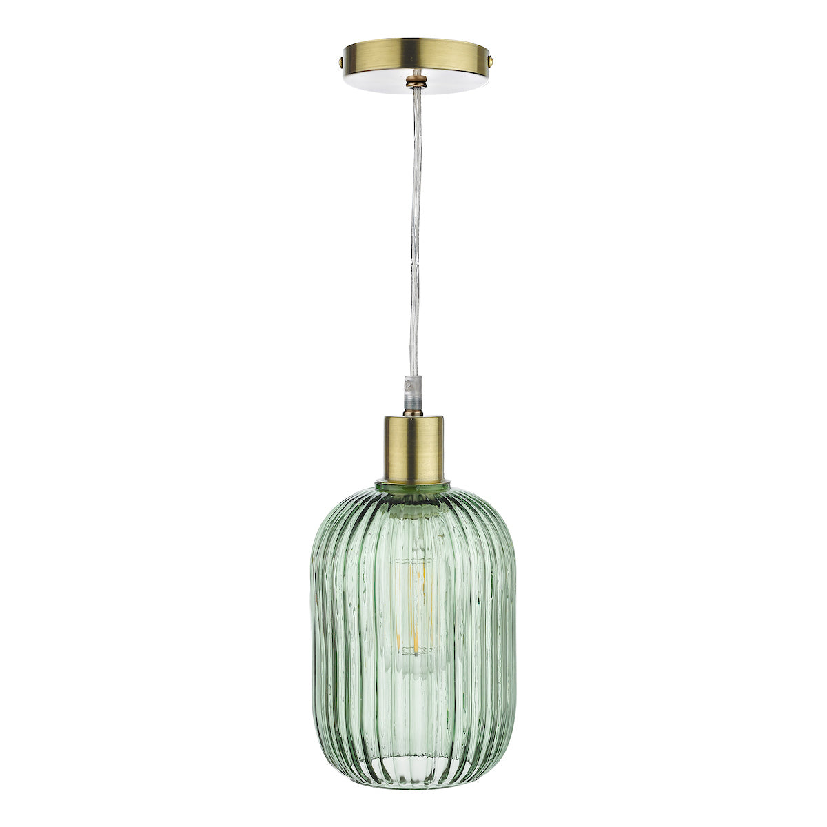 SAWYER GREEN RIBBED GLASS EASY FIT