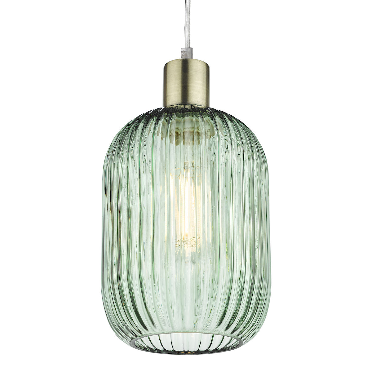 SAWYER GREEN RIBBED GLASS EASY FIT