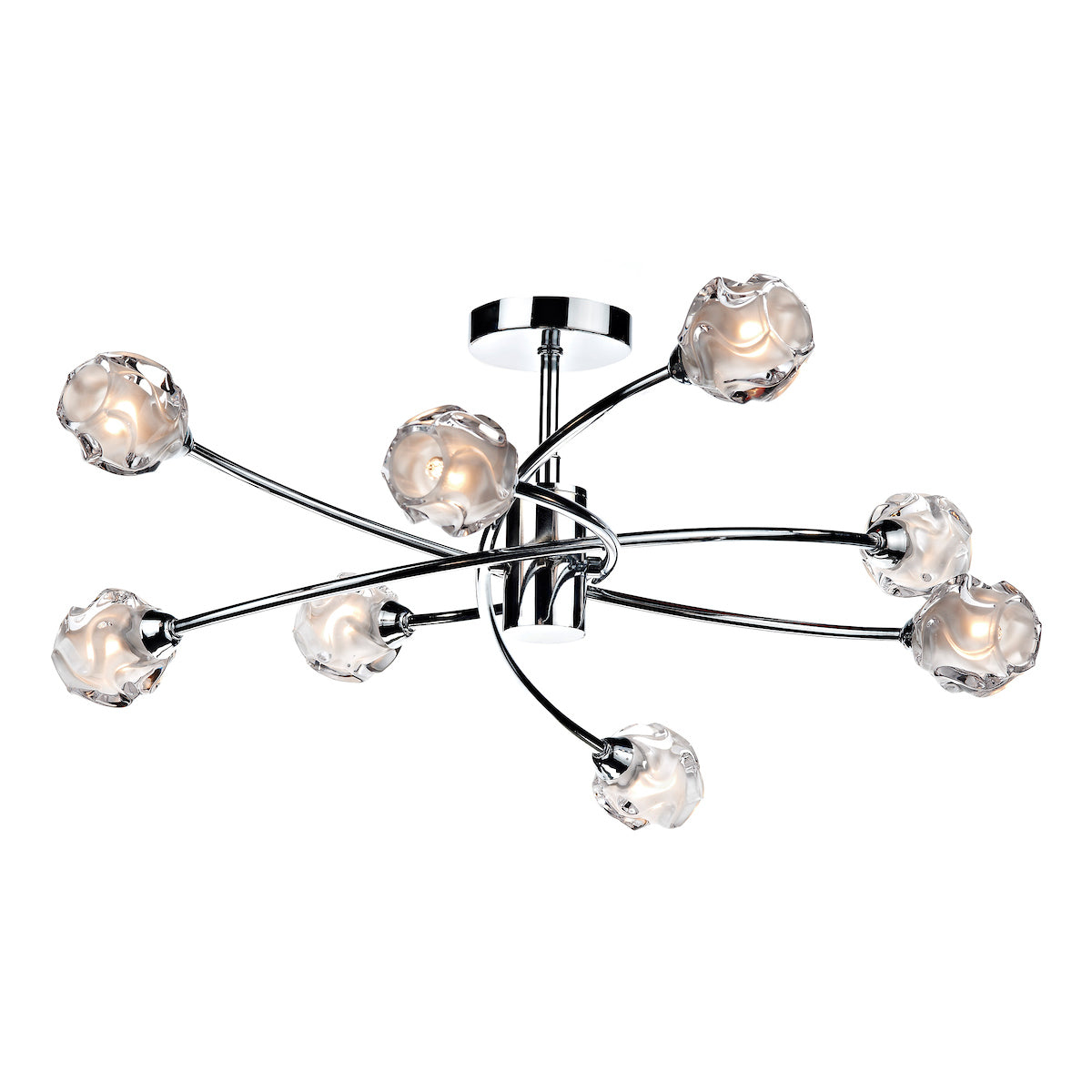 SEATTLE 8LT SEMI FLUSH POL CHR