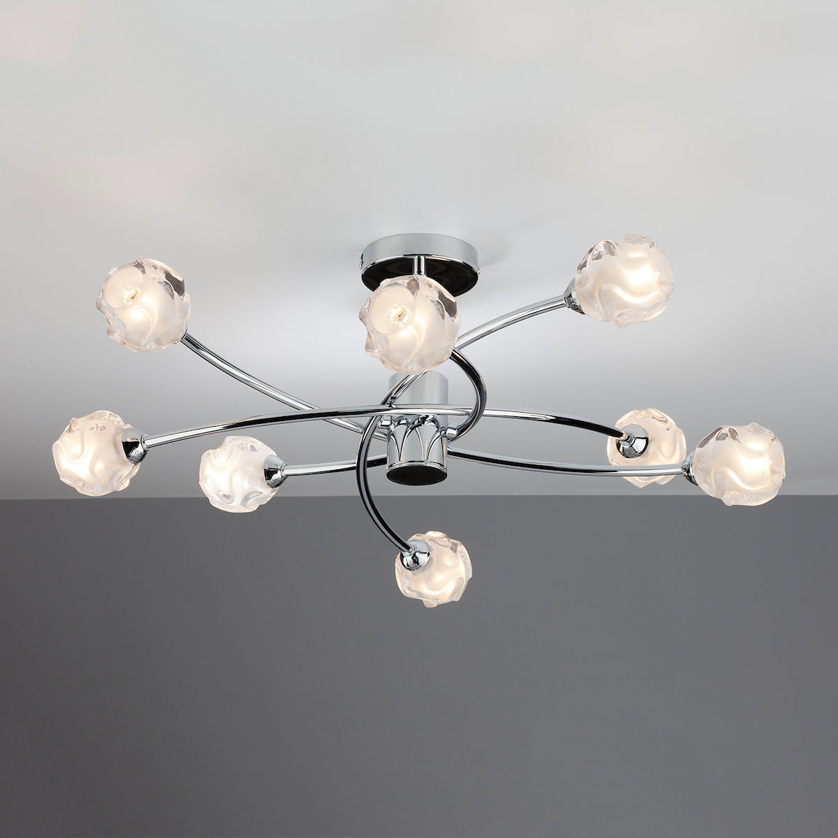 SEATTLE 8LT SEMI FLUSH POL CHR