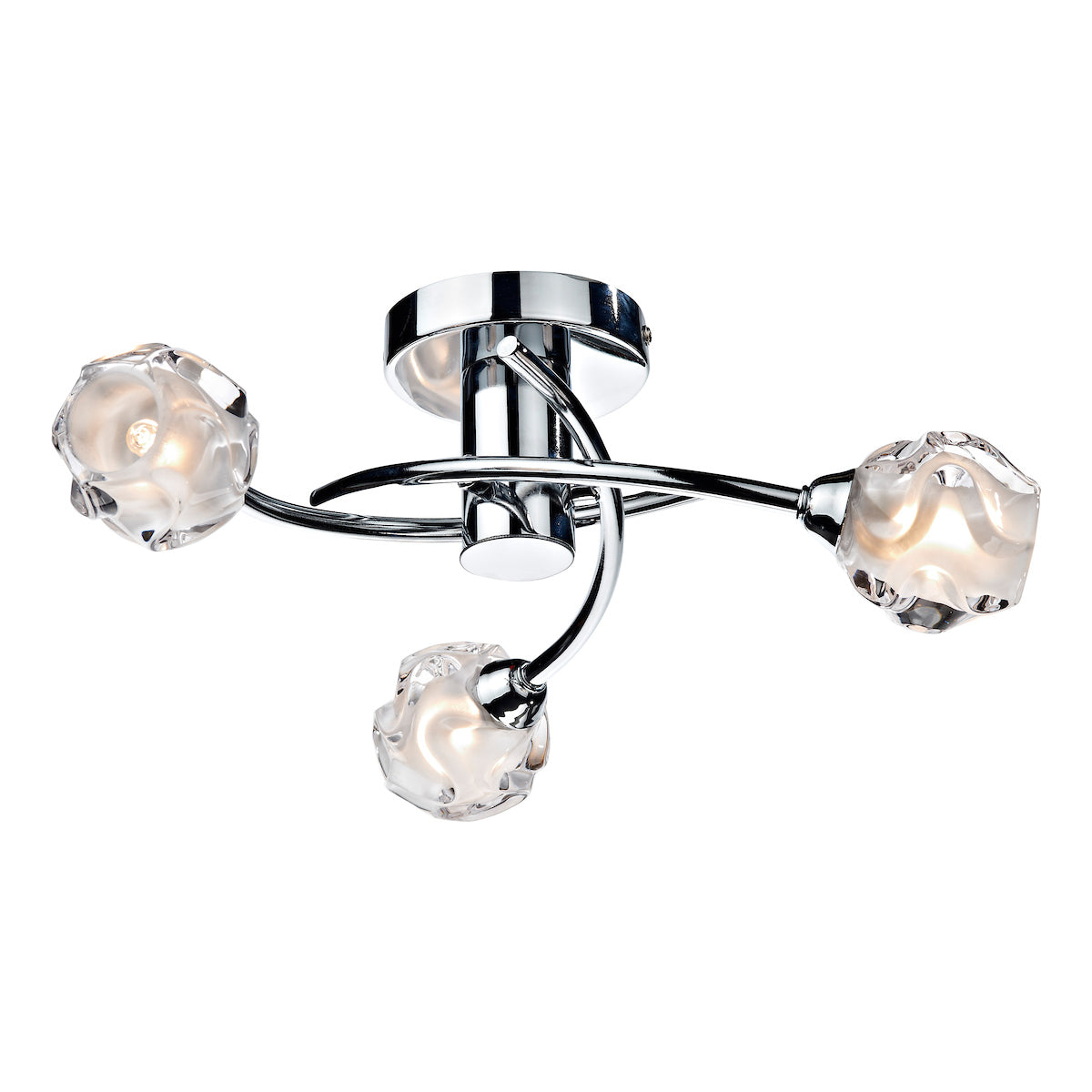 SEATTLE 3LT SEMI FLUSH POL CHR