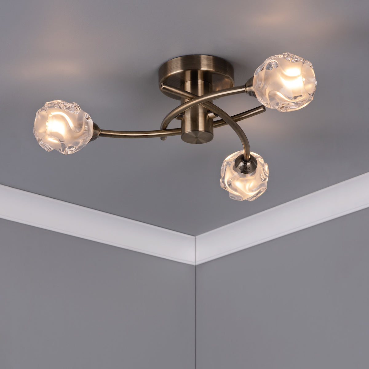 SEATTLE 3LT SEMI FLUSH ANT BRA