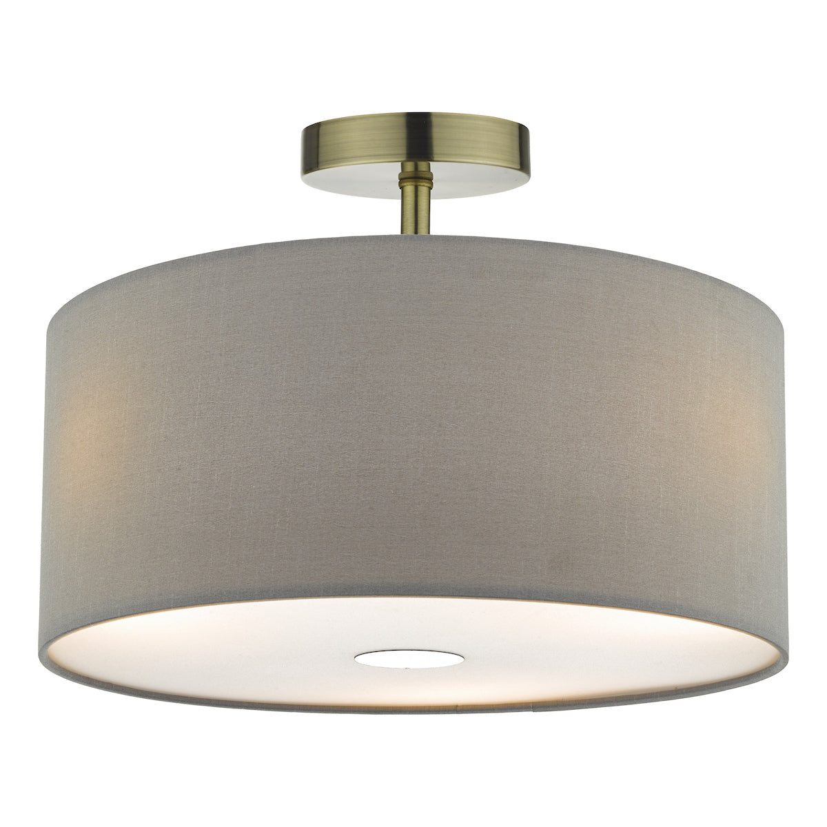 ACCESSORIES 1LT SEMI FLUSH SHADE SUSPENSION ANT BR