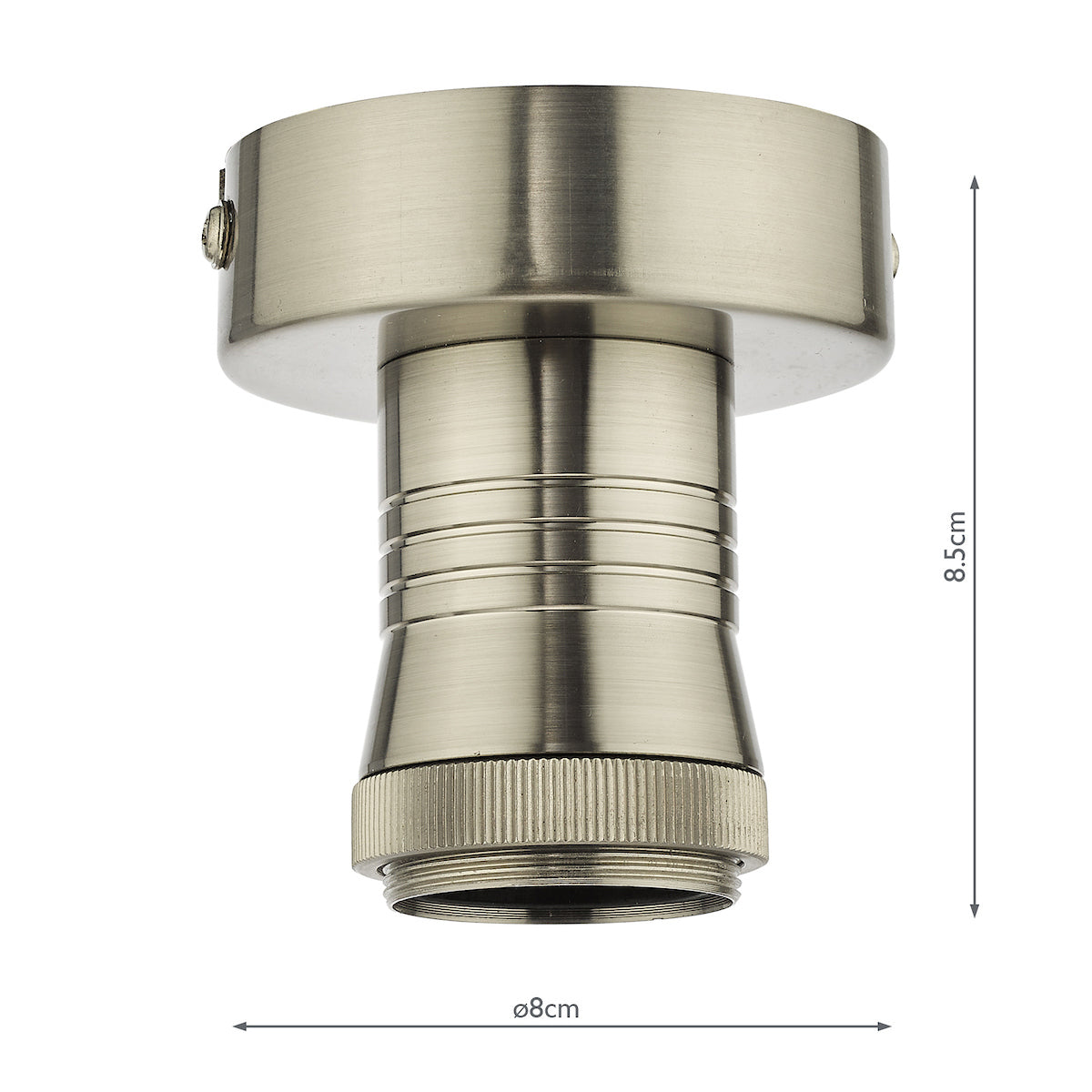 ACCESSORIES 1LT SEMI FLUSH ANTIQUE CHROME BRACKET