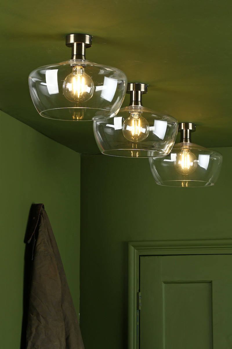 ACCESSORIES 1LT SEMI FLUSH ANTIQUE BRASS BRACKET O
