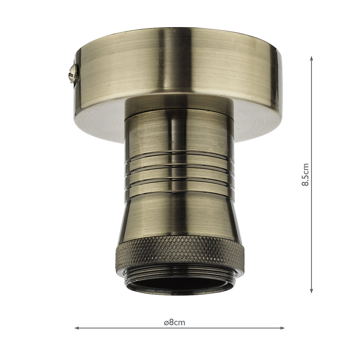 ACCESSORIES 1LT SEMI FLUSH ANTIQUE BRASS BRACKET O
