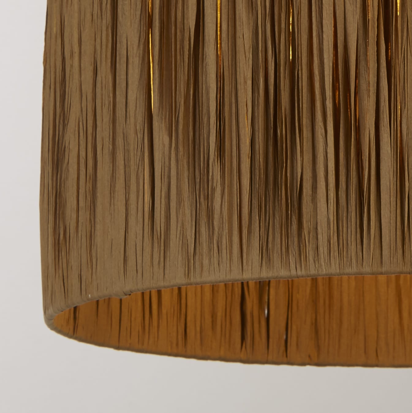 Raffia Drum Shade 35CM - Natural