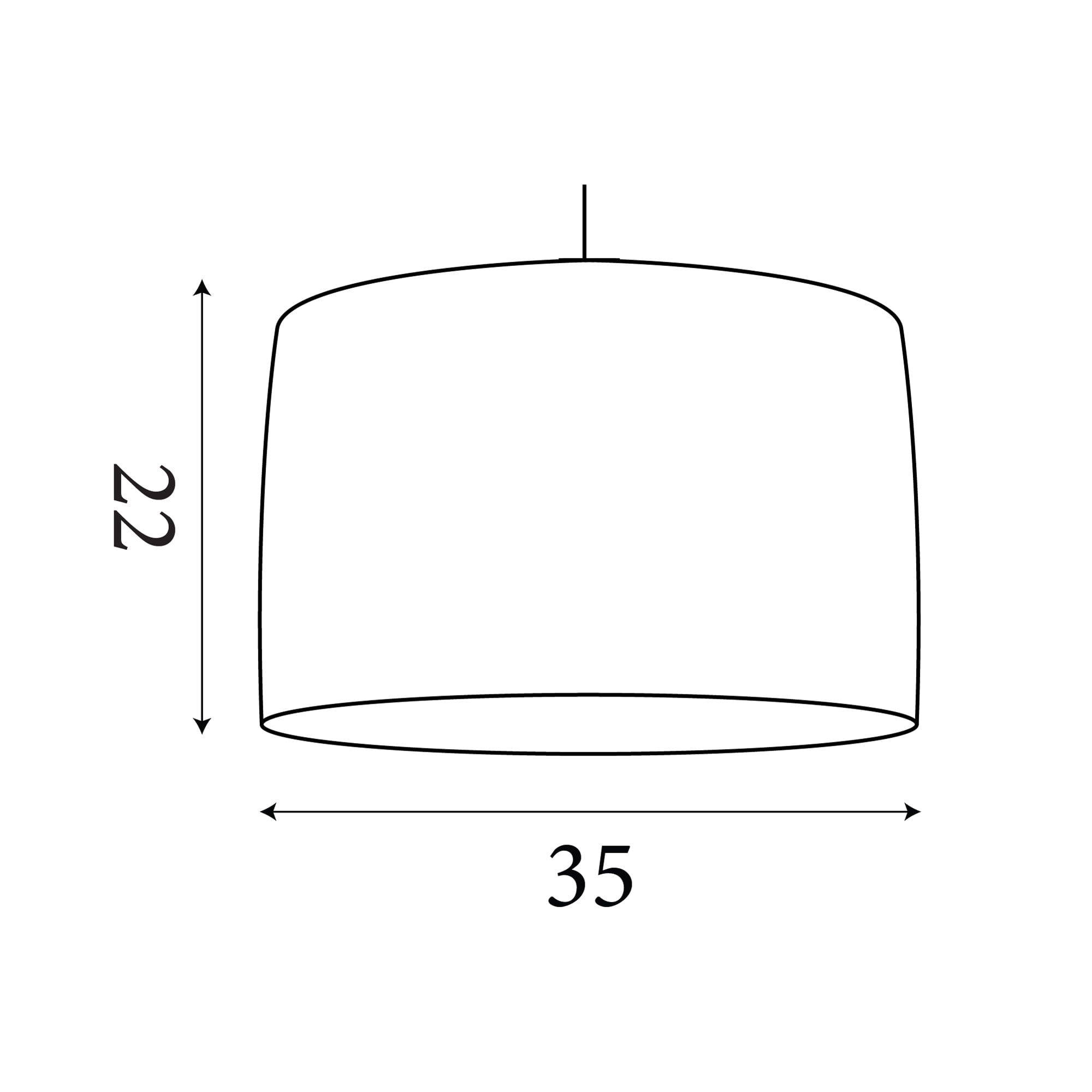 Raffia Drum Shade 35CM - Natural