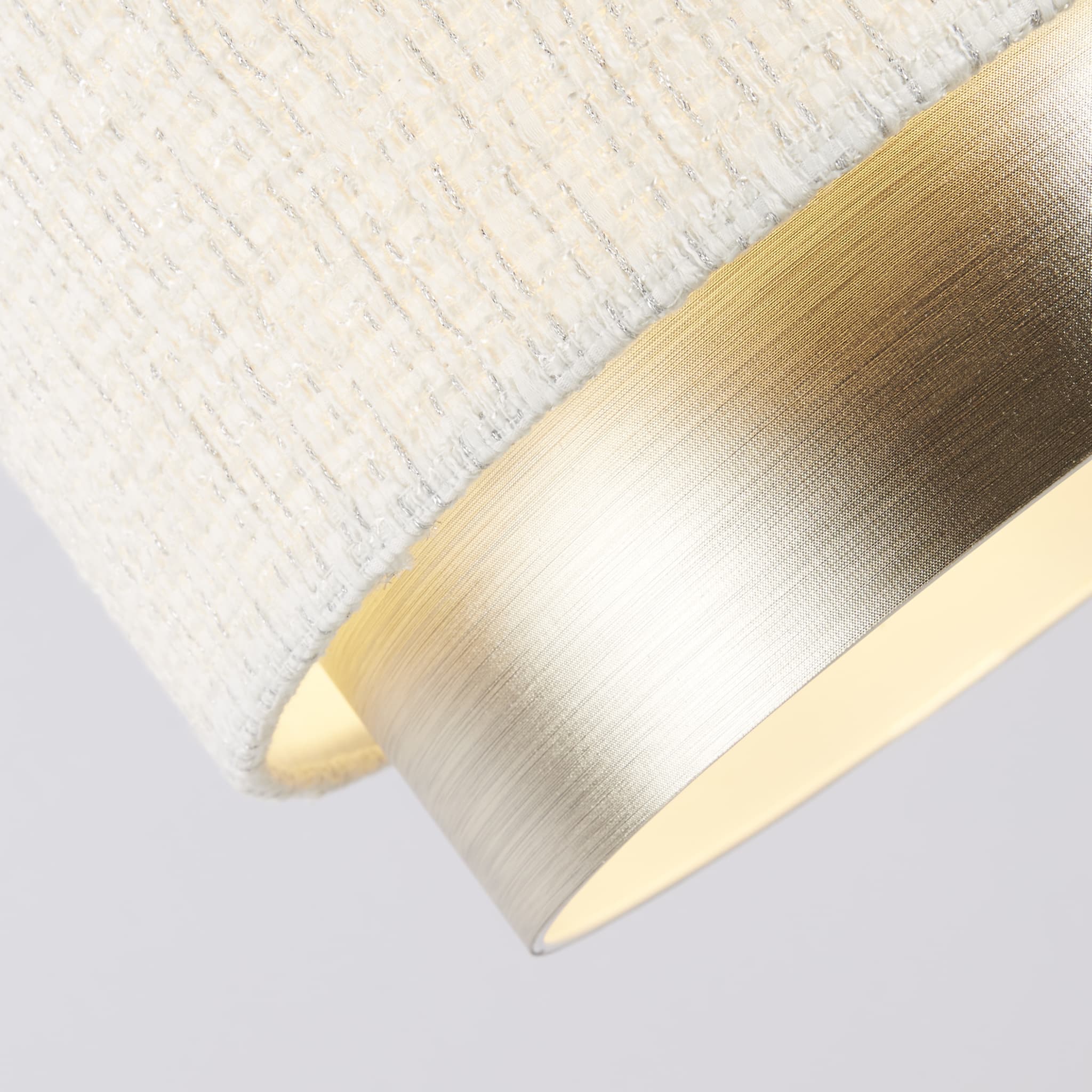 Amelie Two Tier Shade - White & Champagne