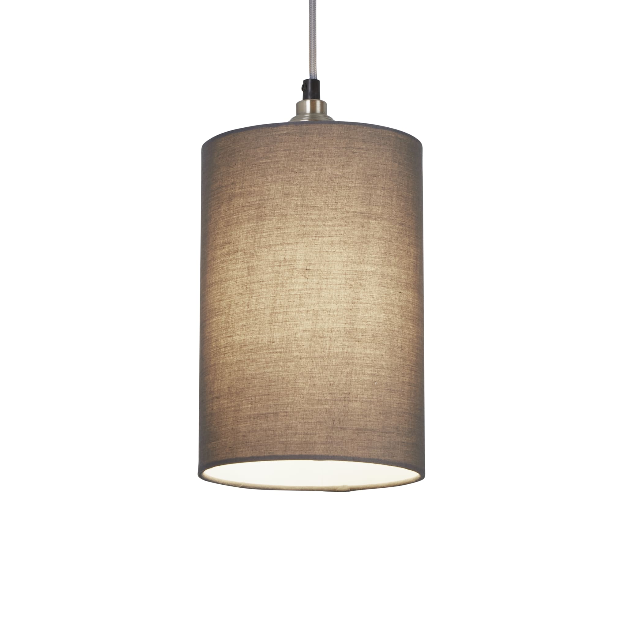 Clyde Cylinder Shade 16cm - Charcoal