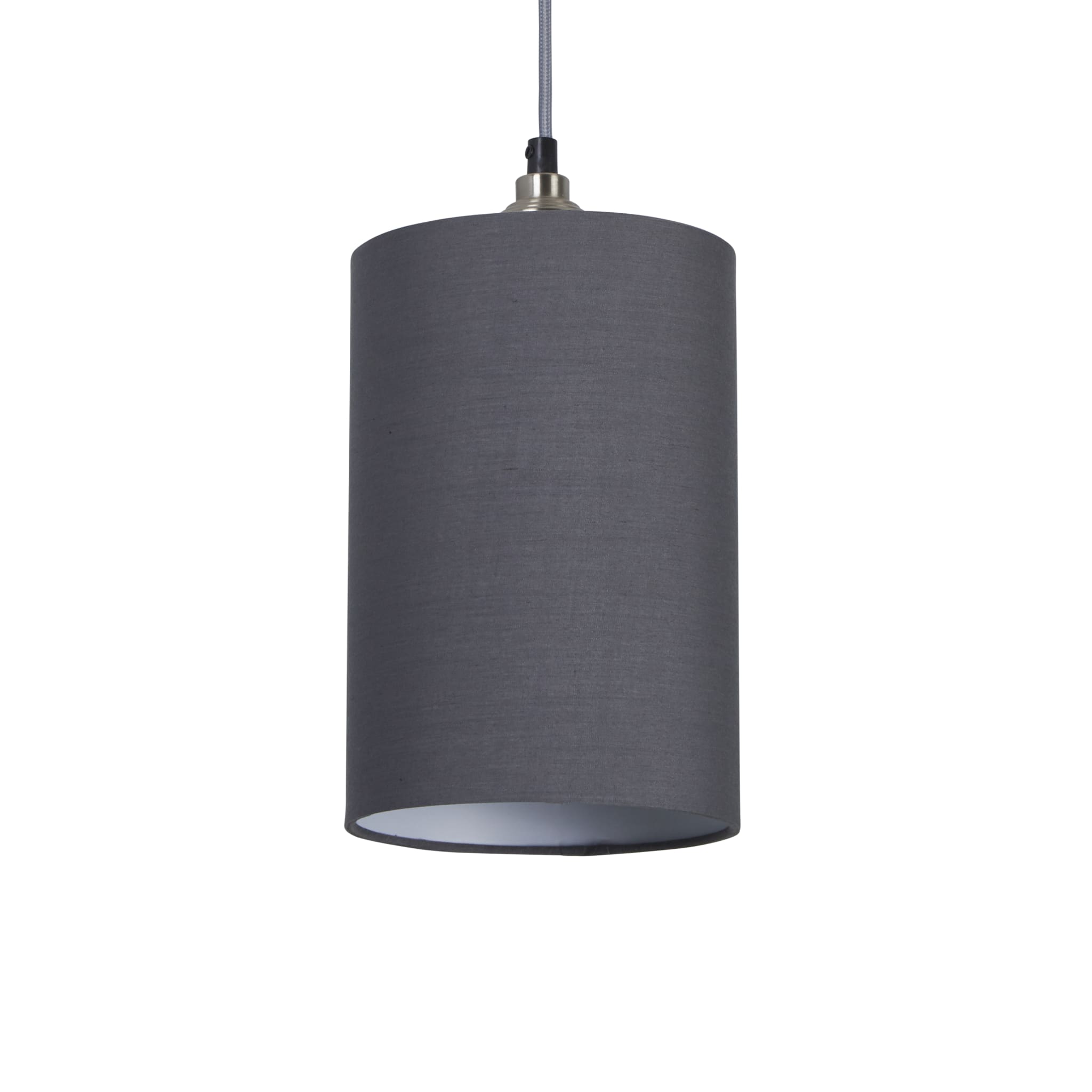 Clyde Cylinder Shade 16cm - Charcoal
