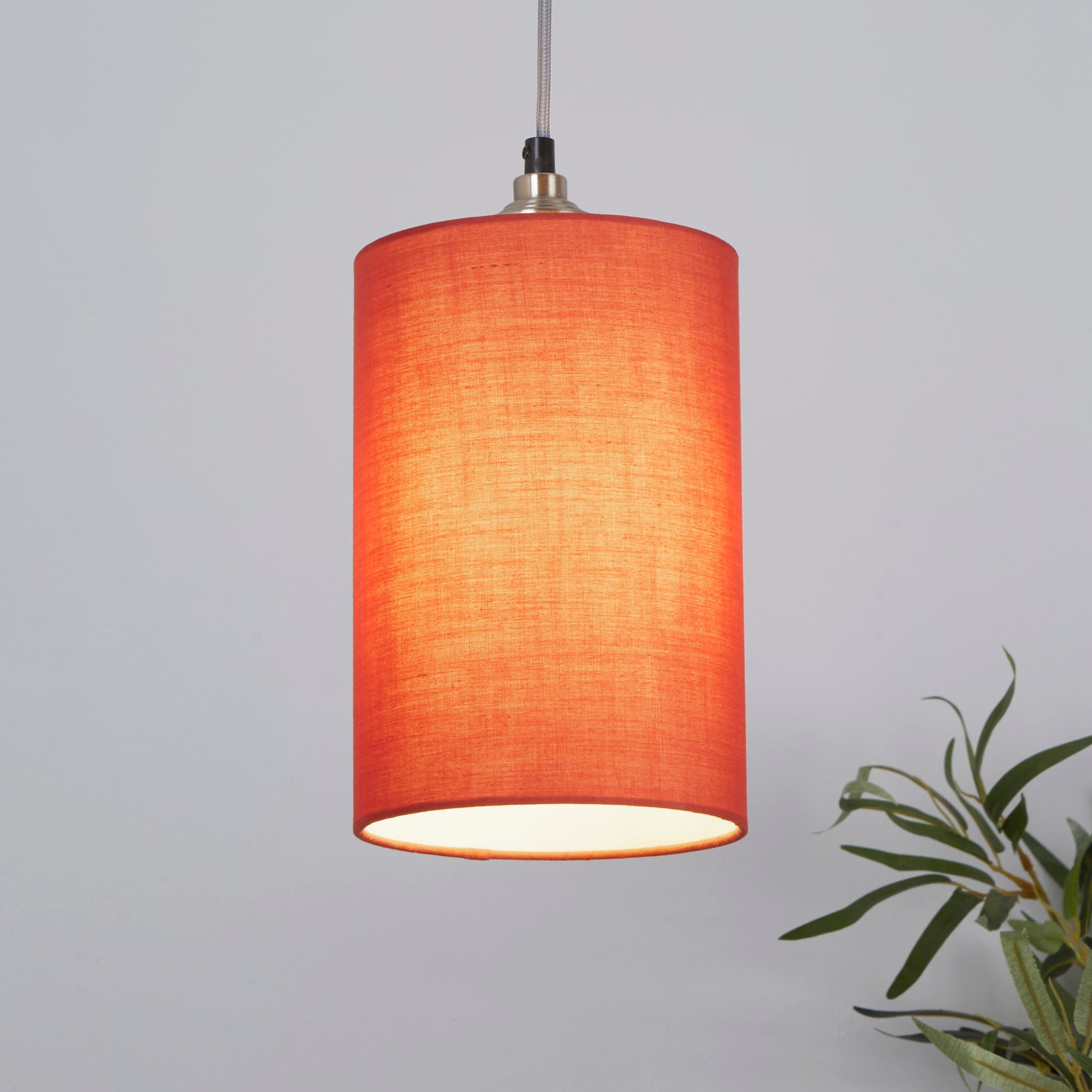 Clyde Cylinder Shade 16cm - Terracotta