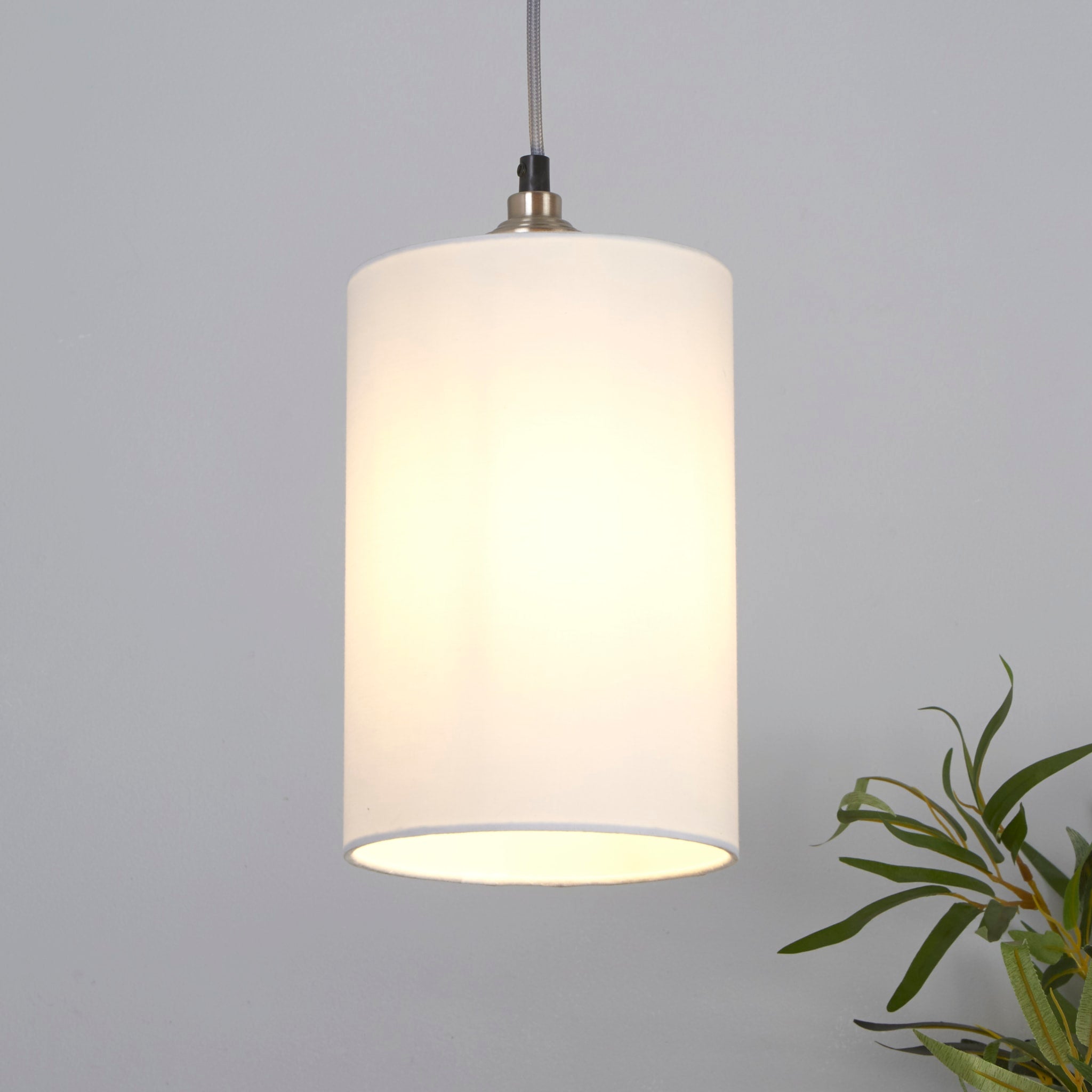 Clyde Cylinder Shade 16cm - White