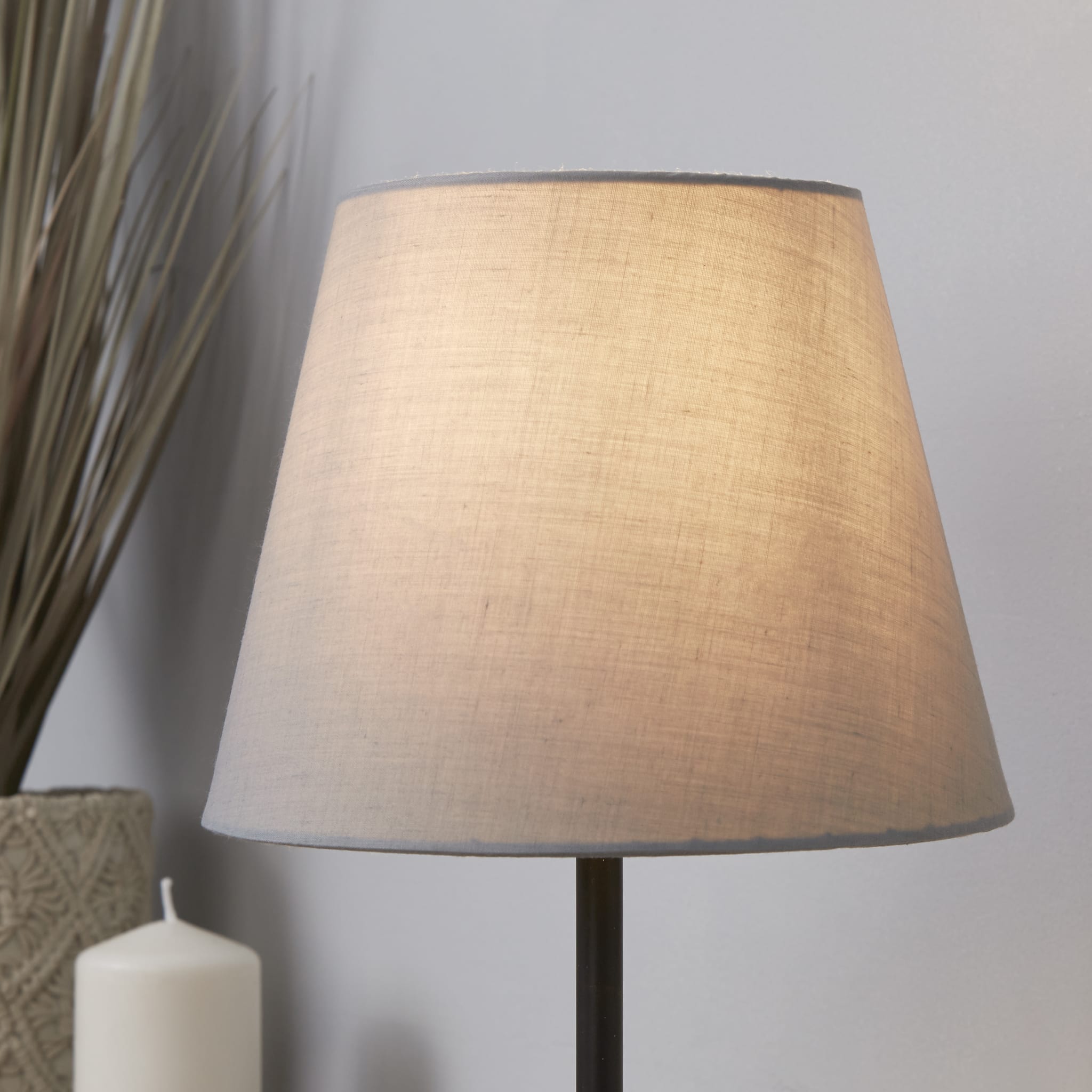 Clyde Tapered Shade 20cm - Light Grey