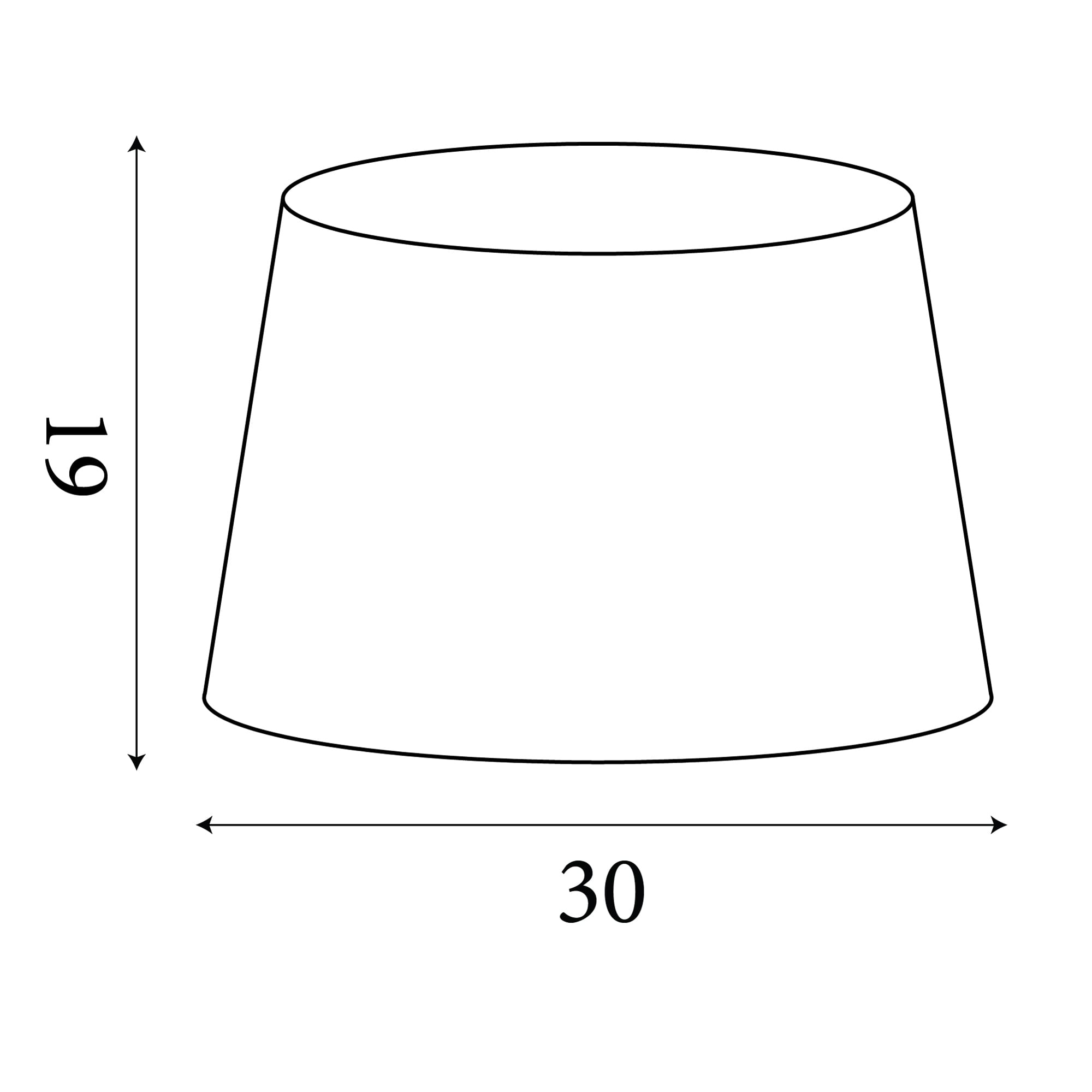 Clyde Tapered Shade 30cm - Ochre