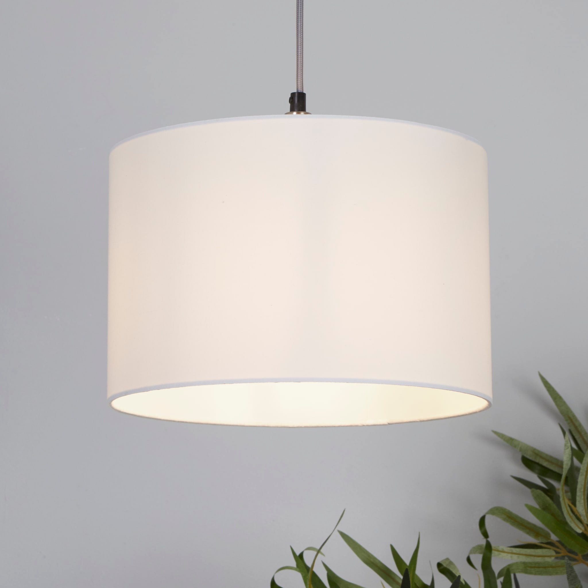 Clyde Drum Shade 30cm - White