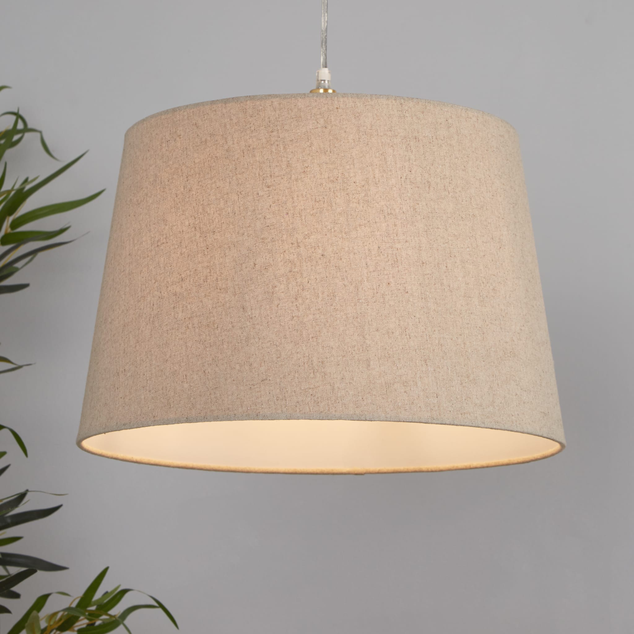 LINEN TAPERED SHADE 40CM NATURAL
