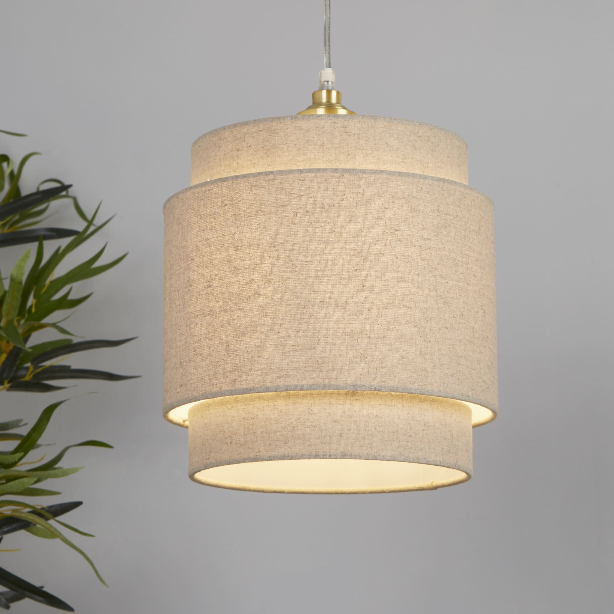 Finn Tiered Shade 25Cm Natural