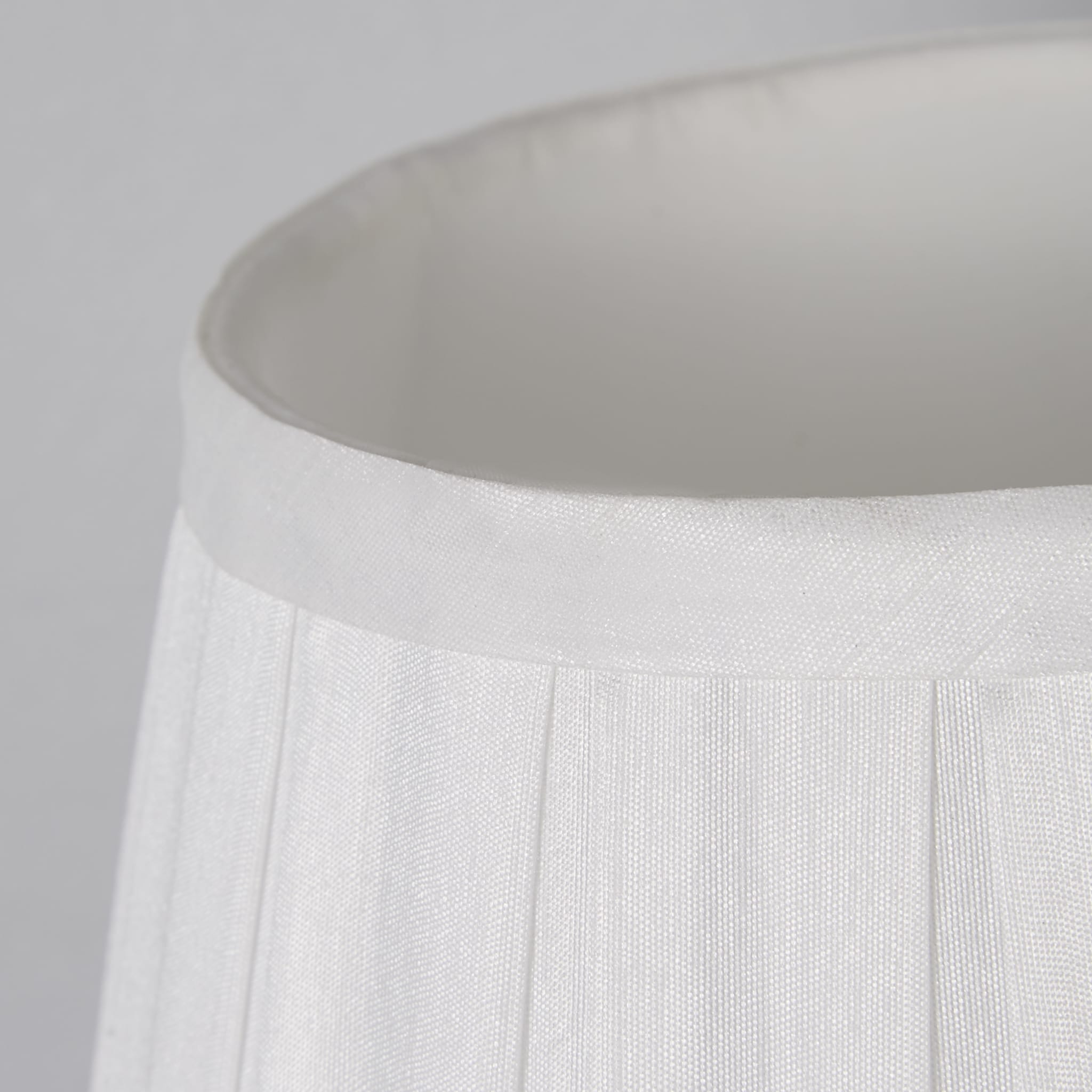 Raye Taper Pleat Silk Shade 20Cm White