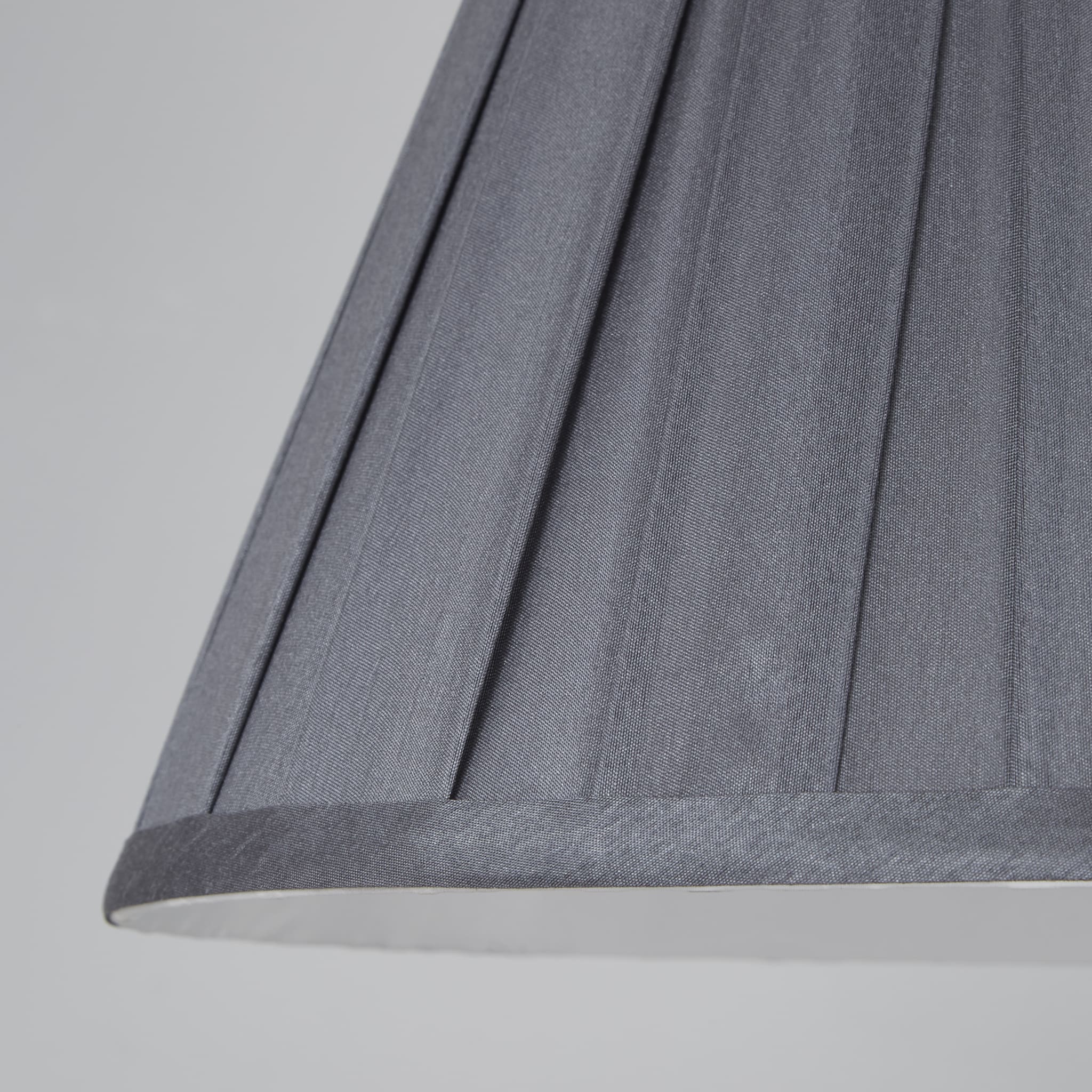 Raye Taper Pleatsilk Shade 30Cm Charcoal