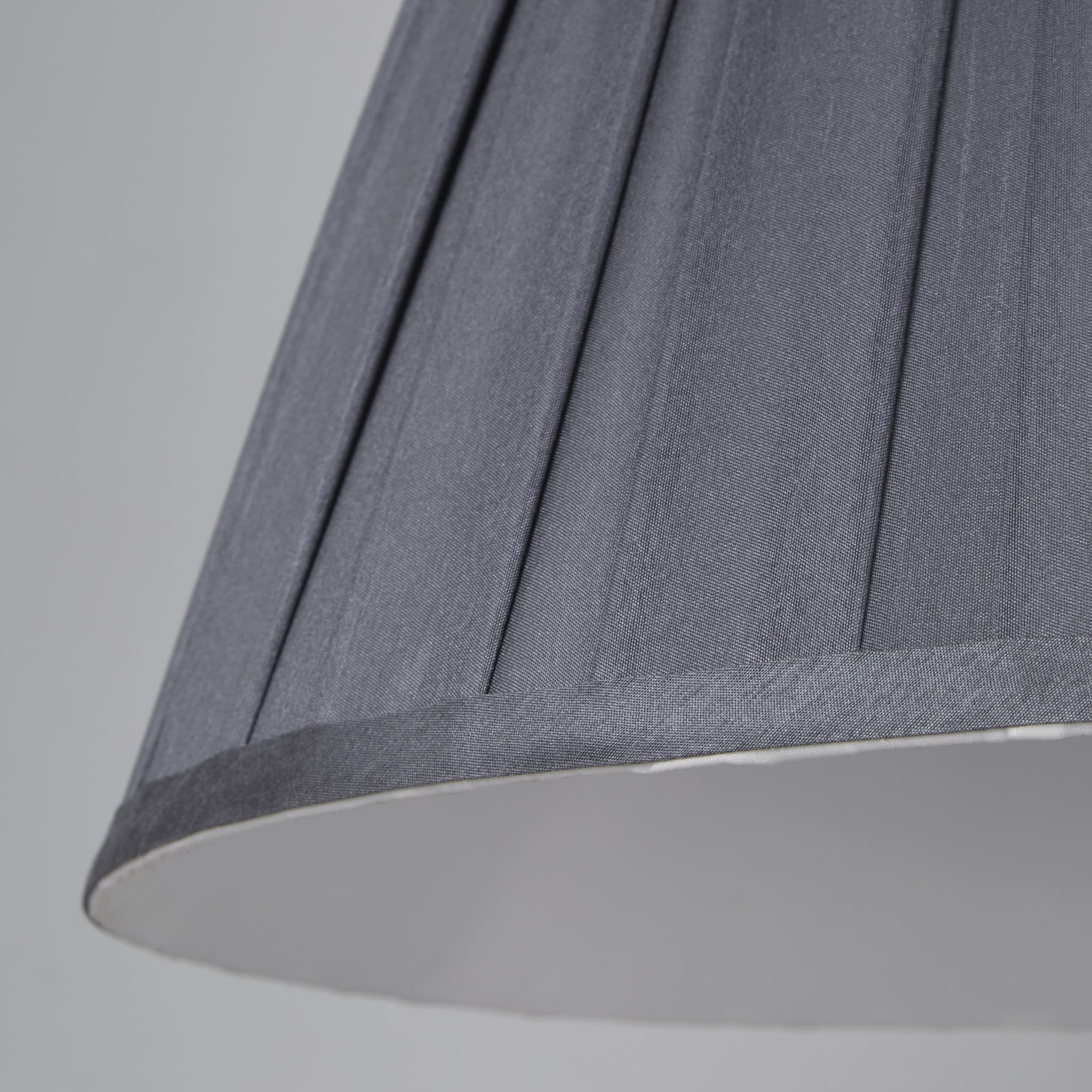 Raye Taper Pleatsilk Shade 40Cm Charcoal