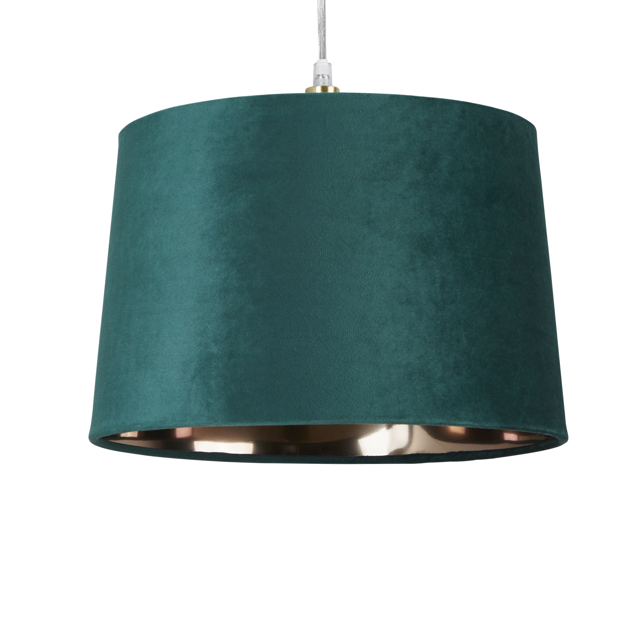 Velvet Drum Shade 30Cm Emerald