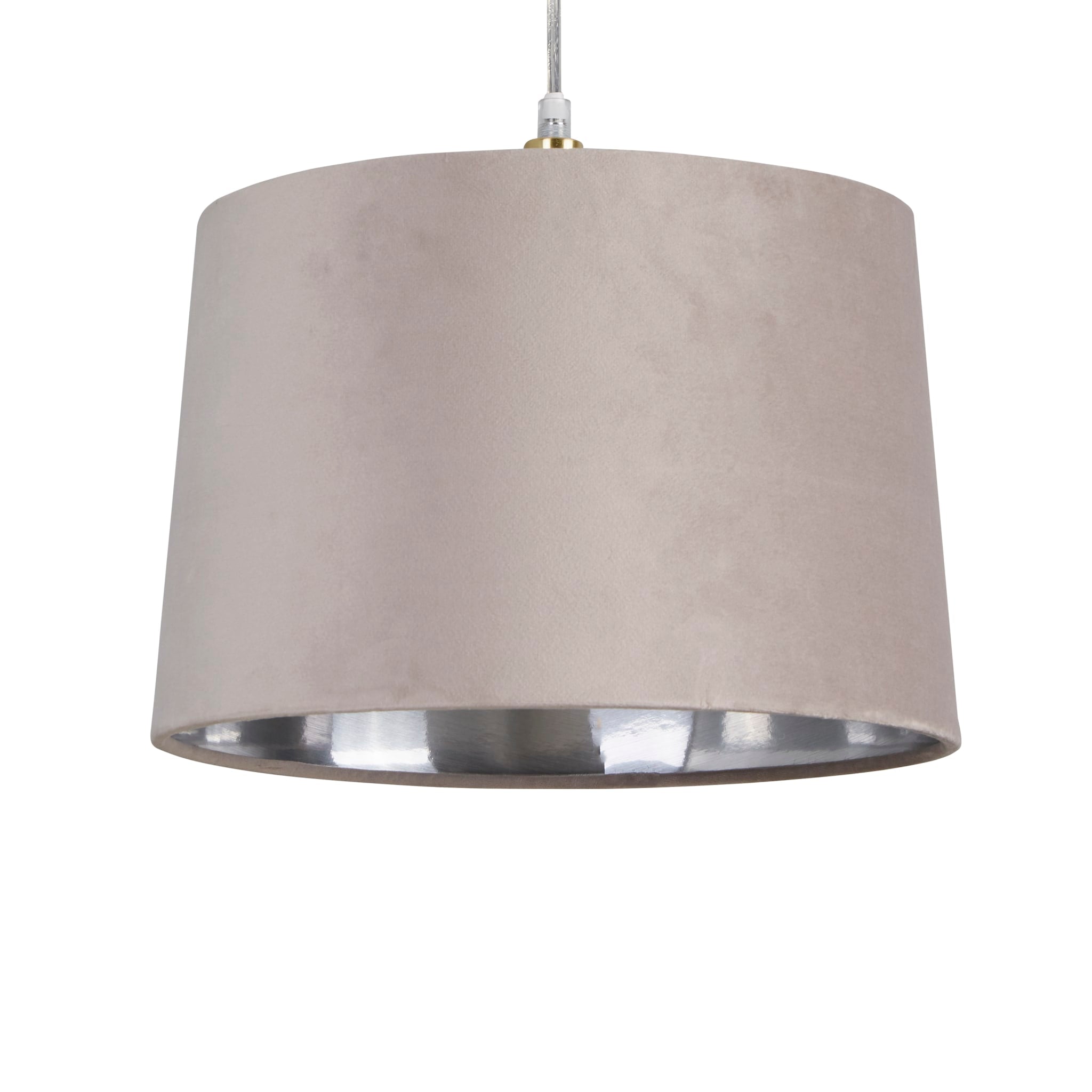 Velvet Drum Shade 30Cm Mink
