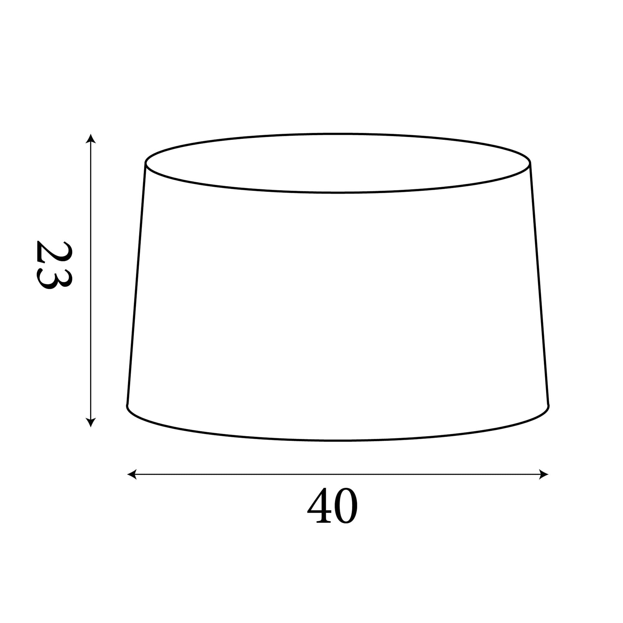 VELVET DRUM SHADE 40CM NAVY