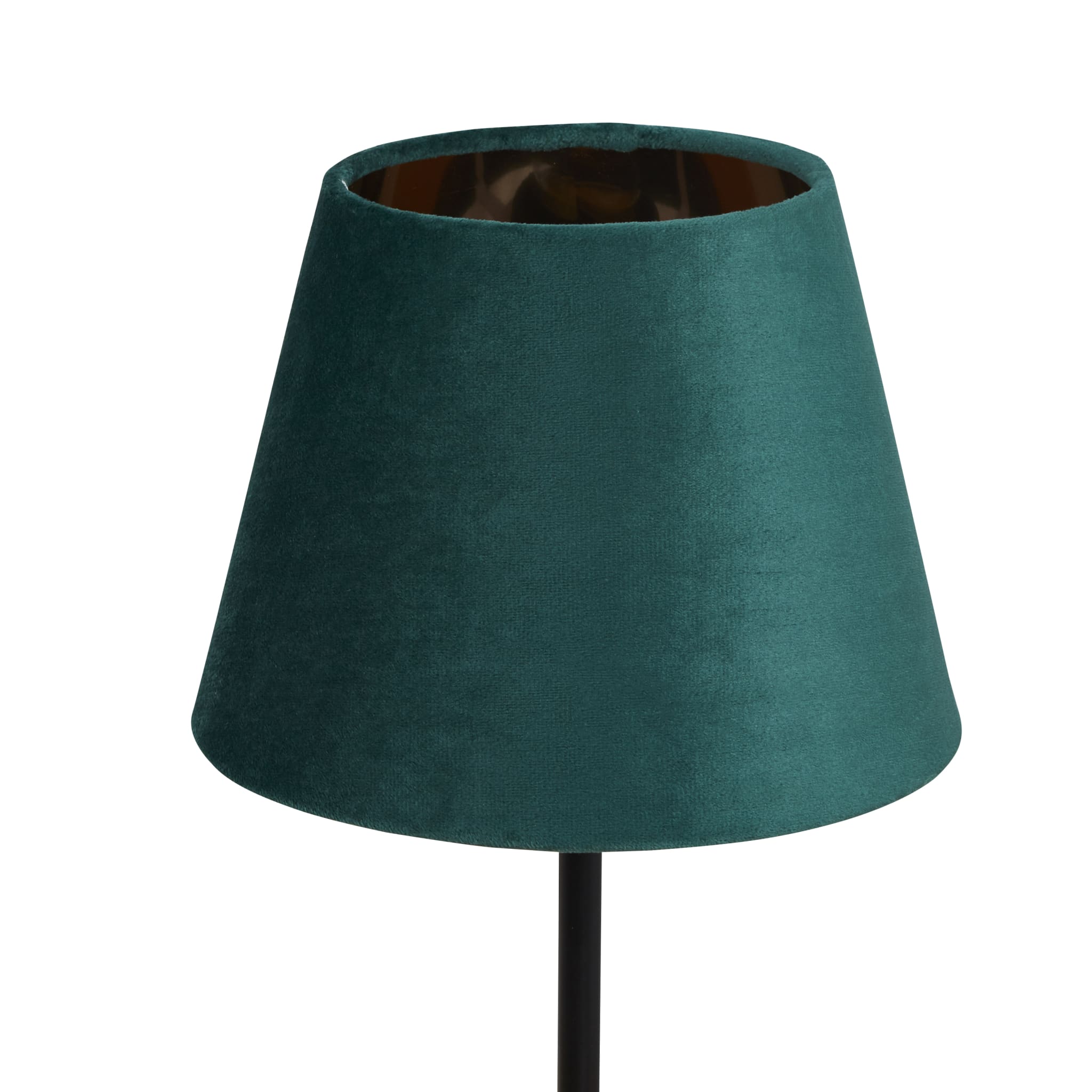 Velvet Drum Shade 20Cm Emerald